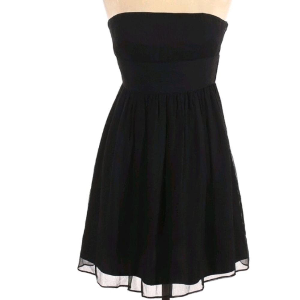 J Crew Silk strapless Mini dress